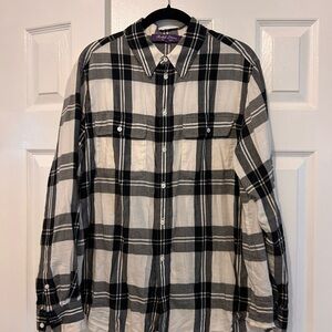 Ralph Lauren collection Black and White Checkered Women’s Shirt